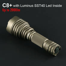 Flashlight Convoy C8 Plus with Luminus SST40 Linterna Led Portable Lightings 18650 Flash Light Torch Super Powerful Work Latarka 2024 - buy cheap