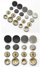 100set 15mm 4 Part Press Studs Button Brass Made Heavy Duty 501# Snap Fasteners Silver Gun metal wholesale 2024 - buy cheap