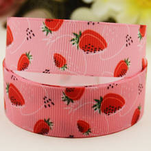 22mm 25mm 38mm 75mm Strawberry Cartoon pattern printed Grosgrain Ribbon party decoration 10 Yards X-04191 2024 - buy cheap