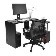 Большой деревянный компьютерный стол, стол для ноутбука, письменный стол, учебный стол с полками, ящики, офисная мебель для дома, стол для ПК и ноутбука 2024 - купить недорого