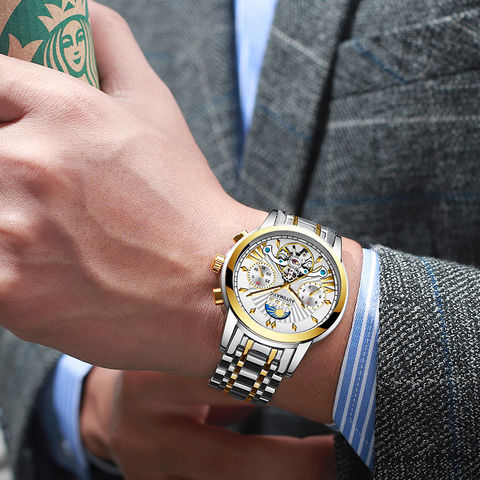 LIGE Fashoin New Mens Watches Top Brand Luxury Automatic Mechanical Tourbillon Watch Men Stainless Steel Waterproof Wrist Watch 2022 - buy cheap