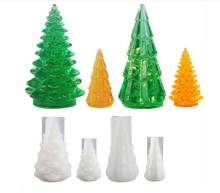 Molde de silicona transparente para decoración, artesanía de resina, adornos de luz nocturna para árbol de Navidad, DIY, moldes de resina epoxi para joyería 2024 - compra barato