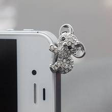 1 par de moda telefone celular poeira plug bonito koala 3.5mm fone de ouvido jack rolha 2024 - compre barato