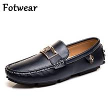 Fotwear Luxury Brand Men Loafers Plus Size Leather Casual Shoes Slip On Flats Mens Wedding Shoes Breathable Male Driving Loafers 2024 - buy cheap
