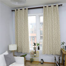 Pastoral Style Small Floral Print Pattern Curtain Drapes Light Yellow Cotton Linen  Shading Living Room Window Treatments 2024 - buy cheap