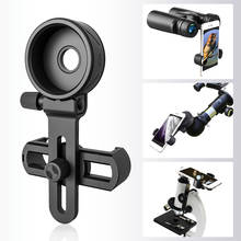 Braçadeira de telescópio para microscópio de celular, suporte monocular de fotografia, clipe de montagem adaptador para telefone 2024 - compre barato