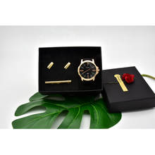 Wristwatch Male Clock Quartz Watch Men Top Brand Luxury Famous Wrist Watch Business Quartz-watch Cufflinks tie clip gift box set 2024 - buy cheap