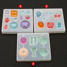 Creative DIY Crystal Epoxy Mold Fruit Strawberry Cherry Earrings Handmade Making Pendant Dessert Mirror Mould 2024 - buy cheap