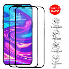 1/2pcs 19d full cover tempered glass for apple iphone aifon aiphone aphone 12 iphone12 12pro 12max pro max screen protector film 2024 - buy cheap