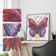 5D Diamond Painting Butterfly Diamond Cross DIY Special Shaped Stitch Embroidery Rhinestones Mosaic Kits Home Wall Decoration 2024 - buy cheap