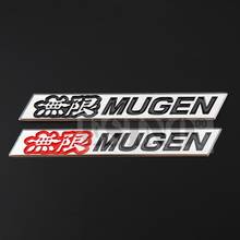 50 x New 3D Aluminium Alloy Car Adhesive Emblems For Mugen Power Car Accessories Adhesive Car Logo Car Styling Badges 2024 - buy cheap
