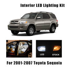 14 Bulbs White Canbus Interior LED Car Reading Light Kit Fit For Toyota Sequoia 2001-2003 2004 2005 2006 2007 Door License Lamp 2024 - buy cheap