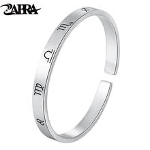ZABRA Solid 999 Sterling Silver Wedding Cuff Bangle Bracelet For Women Lover Mother Day Birthday Gift Signet Jewelry 2024 - buy cheap