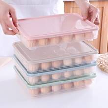 24 grade ovo caixa recipiente de alimentos ovos geladeira organizador caixa de armazenamento crisper casa cozinha transparente caso caixa de ovo cremalheiras 2024 - compre barato