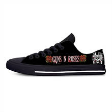 GUNS N ROSE-zapatillas ligeras transpirables para hombre y mujer, zapatos de tela informales, con estampado 3D, a la moda 2024 - compra barato