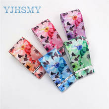 YJHSMY,I-19906-2099,38mm 10yards Spring flower Thermal transfer Printed grosgrain Ribbons,Clothing bow cap DIY decorations 2024 - buy cheap