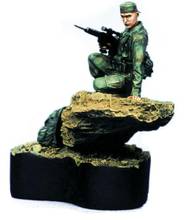 Modelo de resina 1/35 figura de soldado americana com base 2024 - compre barato