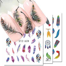 1pcs Water Decals Nail Art Sticker Dream Catcher Feather Watermark Adhesive Sliders Tips Wraps Decoration Manicure BESTZ628-644 2024 - buy cheap