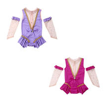 Body de bebê com luvas lindas 2020, fantasia, vestido infantil, menina, roupa de festa de aniversário, 3 peças 2024 - compre barato