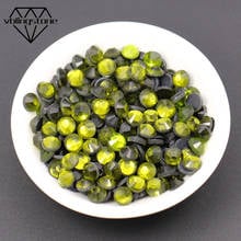 Bling Rhinestones Hot Fix Crystal Olive Flat Back Rhinestones Glass For Clothes DIY Iron On Strass Garment Accessories 2024 - buy cheap