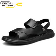 Camel Active 2021 Men's Sandals Genuine Leather Summer Shoes New Beach Men Casual Shoes Outdoor Sandals for Man Plus Size 38-44 2024 - buy cheap