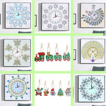 Christmas 5D diamond embroidery circle diamond special shape cartoon clock painting rhinestone crystal painting home decor 2024 - buy cheap