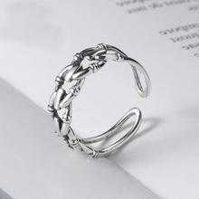 Vintage prata esterlina 925 jóias para o casamento feminino dedo aberto anel anillos declaração anéis de noivado bijoux femme 2024 - compre barato