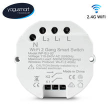 Yagusmart Tuya WIFI Smart Switch DIY Breaker Module 110-240V Tuya APP Voice Control Smart Life for Alexa Echo Google Home 2 Way 2024 - buy cheap