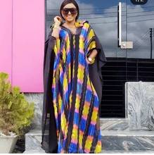 2019 Элегантное летнее модное платье в африканском стиле с принтом размера плюс 2024 - купить недорого
