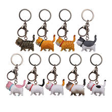 Women Cat Charms Pendant Key Chain KeyRing Car Trinket Couple Key Chains Kids Toy Key Ring Car Bag Keychains Creative Car Gift 2024 - buy cheap