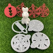 4 kinds of Christmas Day decoration plane hanging ball hand embossed DIY album scrapbook greeting card decoration metal cutting 2024 - buy cheap