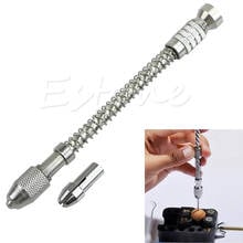 Free Shipping Hot Mini Pin Vise Wood Spiral Hand Push Drill Chuck Micro Twist Bit Jewelry Tool 2024 - buy cheap