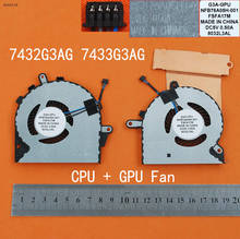 New For HP OMEN Pro TPN-Q194 15-CE 17-AN 7432G3AG 7433G3AG 3 plus Laptop Notebook CPU GPU Cooling Fan Cooler Radiator 2024 - buy cheap