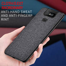 classic cloth pc hard case with tpu soft edge for Asus Zenfone 6 6Z ZS630KL WHOLESALE Shokcproof Case 2024 - buy cheap