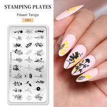 BORN PRETTY Stamping Plates Leaves Flower Stripe Design Manicure Stamp Stencil Leaf Floral Templates Printing Tools for Nails 2024 - buy cheap