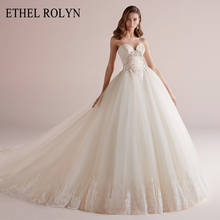 Etheel ROLYN-Vestido De novia De princesa, prenda De lujo con cuentas De encaje, glamurosa, sin espalda, corte en A, 2021 2024 - compra barato