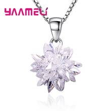 High Quality 925 Sterling Silver Ice Flower Drop Earrings/Necklace For Women/Lady/Girls Birthday Party/Anniversary Jewelry Sets 2024 - buy cheap