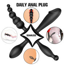 Silicone Vibrating Butt Plug Anal Vibrator For Adult Powerful Prostate Massager Daily Outside Wearable Analplugs Sex Shop 2024 - buy cheap