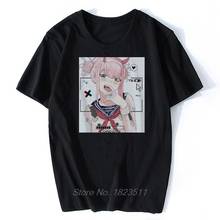 Harajuku Man's Darling In The Franxx T-shirt Zero Two Funny Tshirt Short Sleeves Anime Manga T Shirt Streetwear Hip Hop Tees Top 2024 - buy cheap