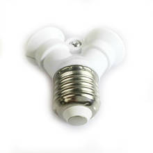 Soquete de lâmpada e27 para 2 e27, adaptador conversor divisor de suporte de lâmpada, iluminação 2024 - compre barato