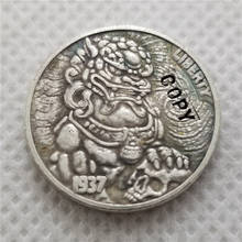 Hobo Nickel Coin_Type #44_1937-D BUFFALO NICKEL COIN COPY 2024 - buy cheap
