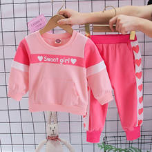 1-4years old boys girls clothes spring autumn sports two-piece splicing sweater jacket + pants fashion quality children clothing 2024 - buy cheap