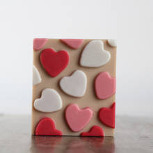 Moldes de silicone de sabão quadrado 3d artesanal, forma de coração, ferramenta decorativa para casa 2024 - compre barato