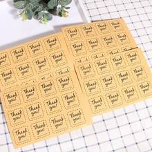 1200PCS Hand Made Dotted line frame Cake Packaging Sealing Label Kraft Sticker Baking DIY Gift Party Square Stickers 2024 - buy cheap