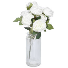 Lychee flores artificiais de rosas, buquê de flores, brotos, flor falsa, decorações de noiva, para casa e sala de estar 2024 - compre barato