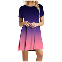 Vestido corto ajustado informal de verano con manga corta para mujer, minivestido ceñido liso elástico con cuello redondo 2024 - compra barato