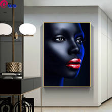 Mosaico de diamantes 5D Diy, retrato de mujer africana, pintura de diamantes completa, cuadrado, redondo, bordado de diamantes, chica de moda, 2024 - compra barato