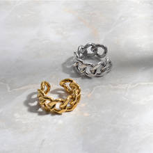 Модные кольца с цепочкой для женщин пары винтажные ручной работы витые геометрические украшения на палец подарки для вечеринок 2024 - купить недорого