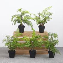European Artificial Plants Green faux plants Decorative Bonsai Small Ornaments Living Room Indoor Potted Furnishings fake plants 2024 - buy cheap