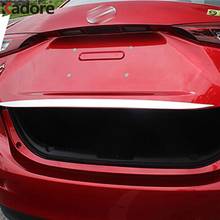 Tapa de maletero trasero de acero inoxidable para Mazda 3 M3, 2013, 2014, 2015, 2016, accesorios de coche, tira de protección 2024 - compra barato